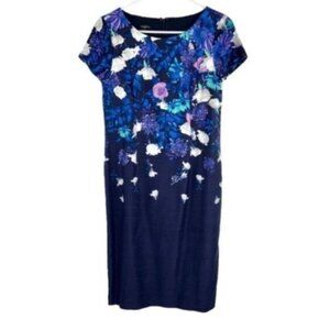 NWT Talbots Floral Ombré Sheath Dress